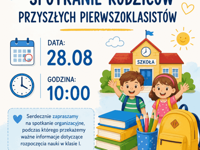 Spotkanie rodziców przyszłych pierwszoklasistów