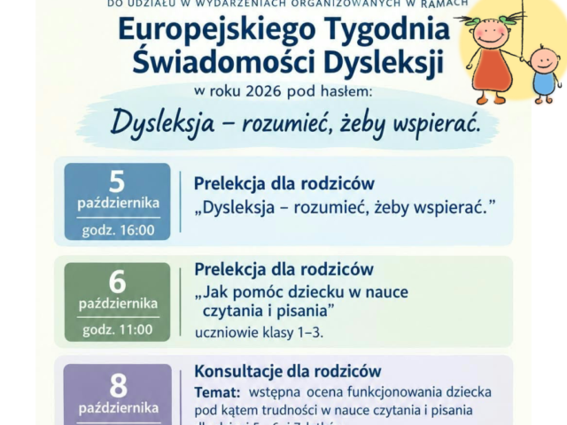 Tydzień Świadomości Dysleksji